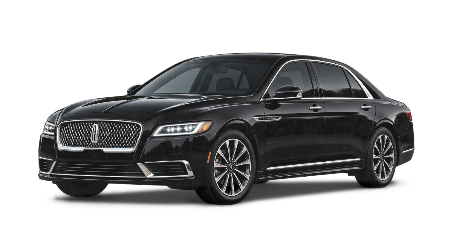 Black Lincoln Town Car executive sedan