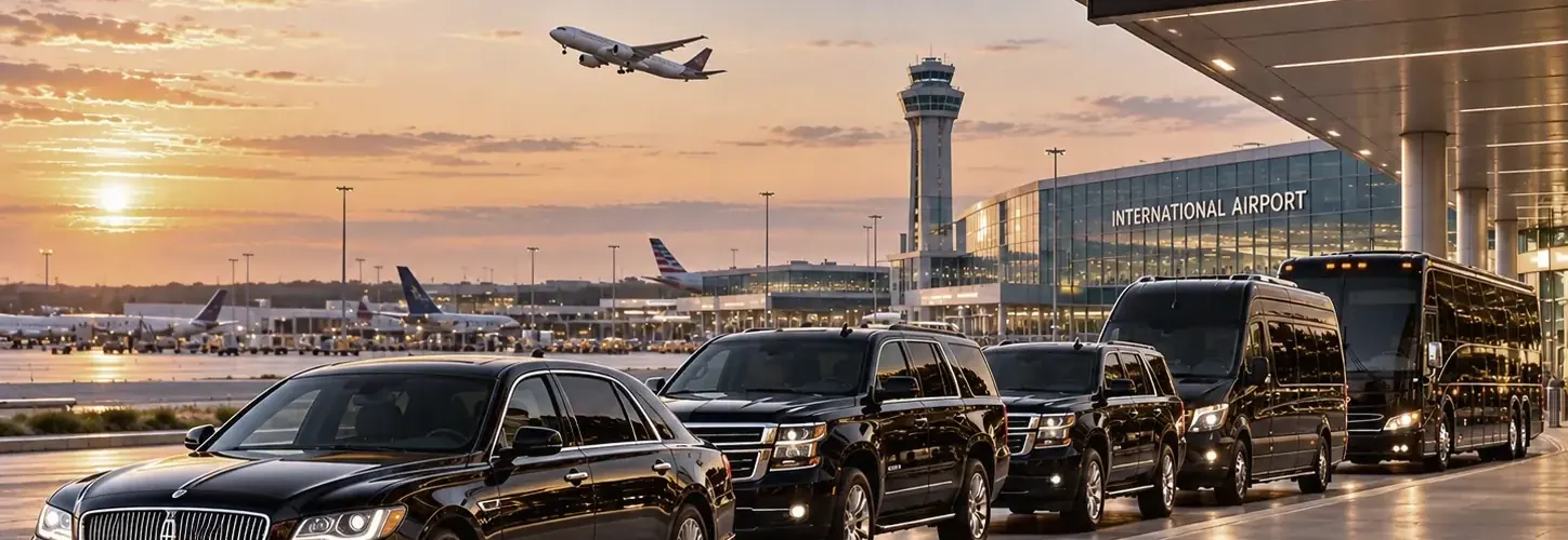 Airport and cruise group transportation by charter bus